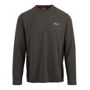 Trespass Mens Charlie Long-Sleeved T-Shirt / Dark Grey Marl